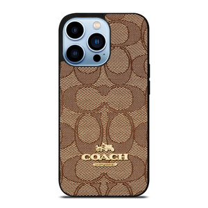 COACH NEW YORK PATTERN BROWN iPhone 16 Pro Max Case